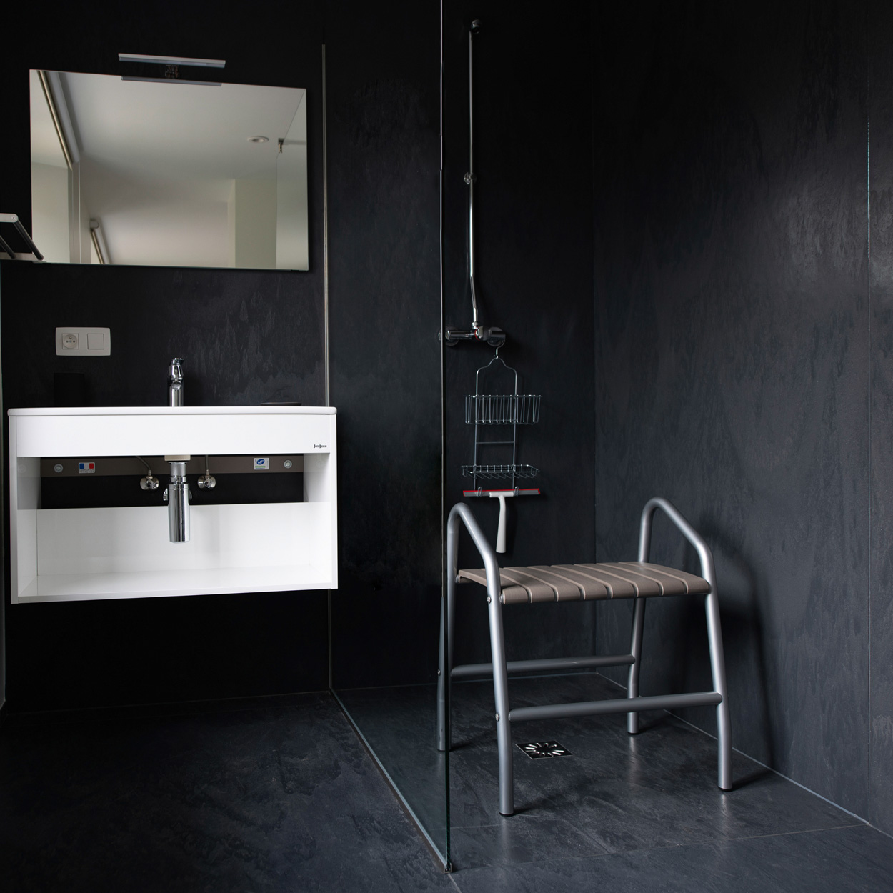 Wedi Fundo Top Plano Carbon Schwarz